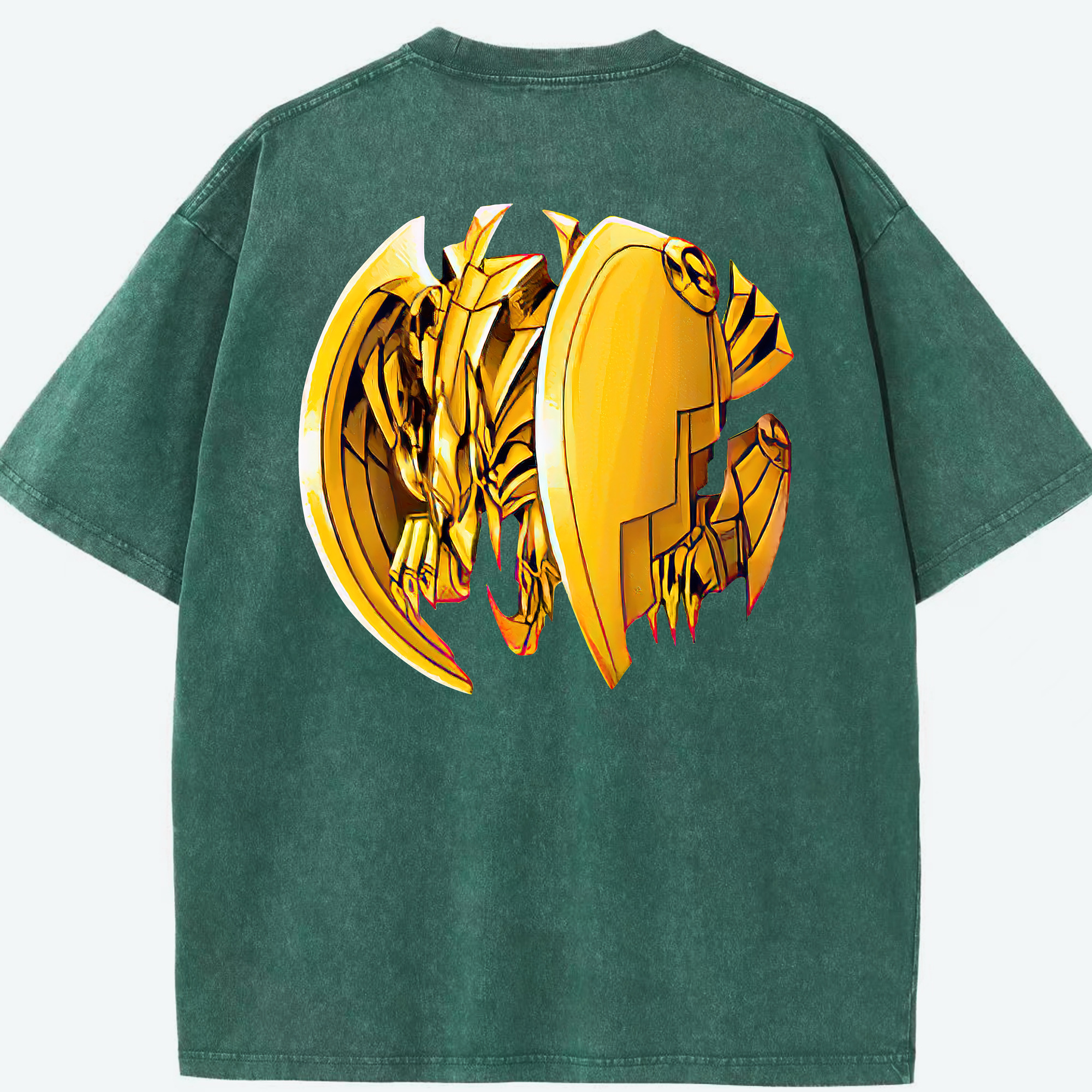 （画像用） 遊☆戯☆王 Yu-Gi-Oh! 綿100% ヴィンテージ風 半袖Tシャツ（背面プリント）